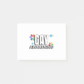 Gay Awakening Post-it Klebezettel (Vorderseite)