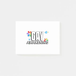 Gay Awakening Post-it Klebezettel