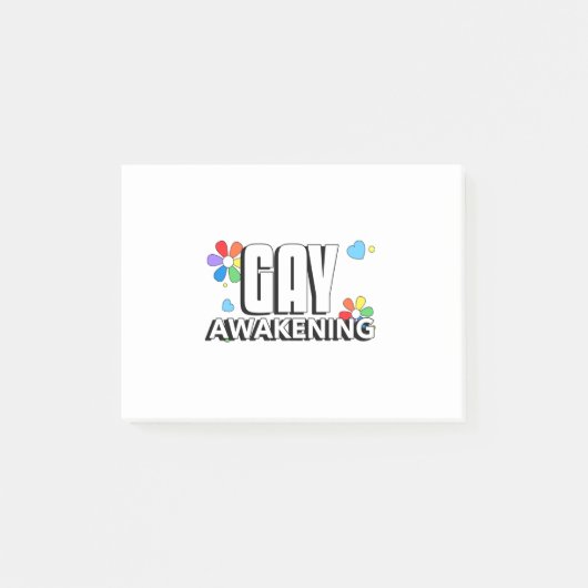 Gay Awakening Post-it Klebezettel (Vorderseite)