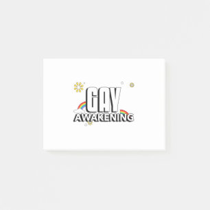 Gay Awakening Post-it Klebezettel