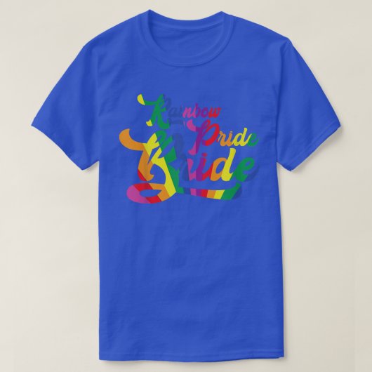 Gay Bachelor Party Super Gay Rainbow Pride Brid T-Shirt (Design vorne)