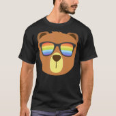 Gay Bär mit Sonnenbrille LGBt Pride Monat T-Shirt (Vorderseite)