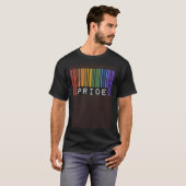 Gay Barcode Pride Month Ally Rainbow LGBTQ Flag Pa T-Shirt (Vorne ganz)