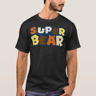 Gay Bären Shirt mit Bärenstolerflagge Super Bär Ga