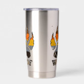 Gay Bären Stolz Pfotenbaum Bärenstolz Flagge Thermobecher (Rechts)