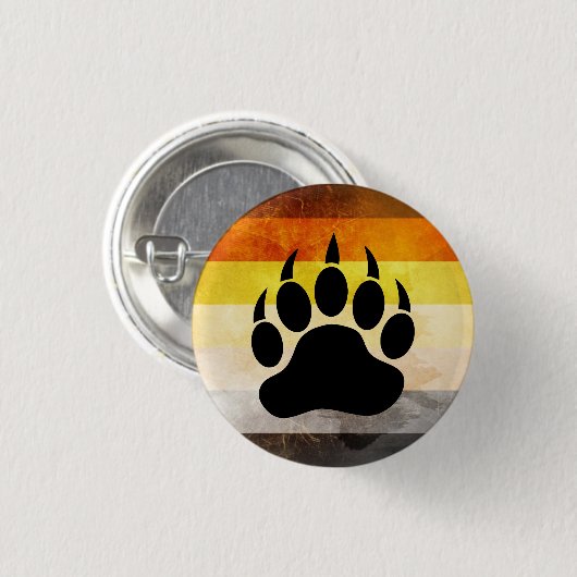 gay Bear Badge / Button (Vorne & Hinten)