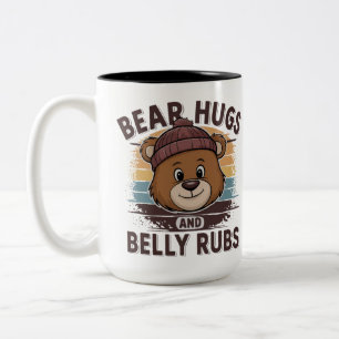 GAY BEAR BEAR HUGS UND BELLY RUBS BAR PRIDE ZWEIFARBIGE TASSE