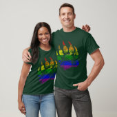 GAY BEAR Bear Paw Rainbow Flag T-Shirt