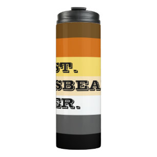 GAY BEAR BEST HUSBEAR JE BEAR PRIDE FARBEN THERMOSBECHER