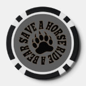 Gay Bear Black Poker Chips (Rückseite)