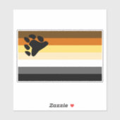 Gay Bear Brotherhood Flag Aufkleber (Blatt)