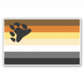 Gay Bear Brotherhood Flag Aufkleber (Vorderseite)