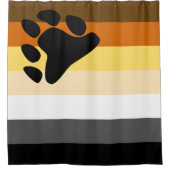 Gay Bear Brotherhood Flag Duschvorhang (Vorderseite)