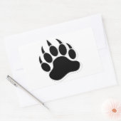 Gay Bear Claw B&W 3D-Effekt Rechteckiger Aufkleber (Umschlag)