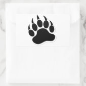 Gay Bear Claw B&W 3D-Effekt Rechteckiger Aufkleber (Tasche)