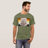Gay Bear Flag Brawn Striwn T-Shirt (Vorne ganz)