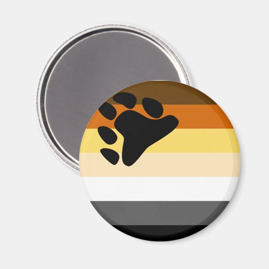 Gay Bear Flag Magnet (Vorderseite/Rückseite)