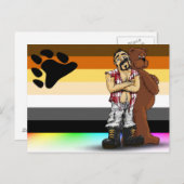 Gay bear flag Postal card Postkarte (Vorne/Hinten)