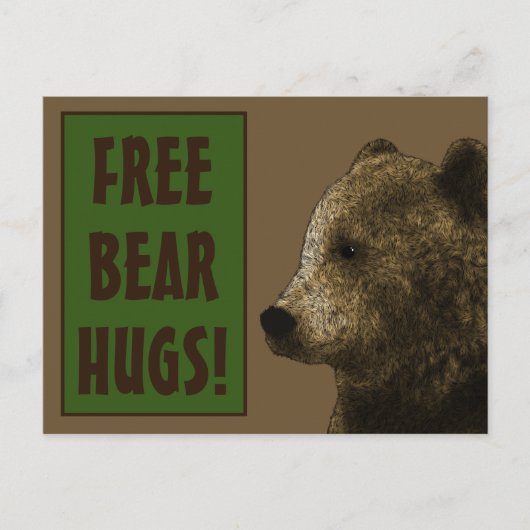 Gay Bear Hugs Postkarte (Vorderseite)