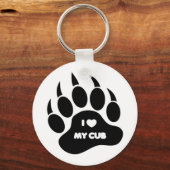 Gay Bear Ich höre meine Kub Bären Paw Schlüsselanhänger (Vorderseite)