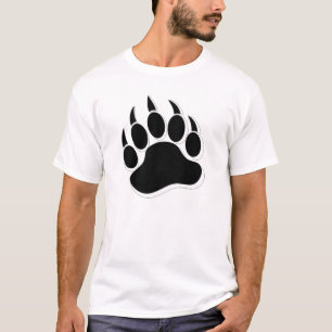 Gay Bear Klaue Schwarz und Weiß 3D-Effekt - T-Shir T-Shirt