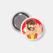 GAY BEAR MAGNET - LASS UNS SPASS HABEN! (Vorderseite/Rückseite)