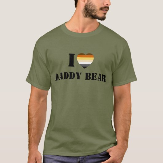 GAY BEAR PRID I HERART DADDY BEAR T-Shirt (Vorderseite)
