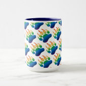 Gay Bear Pride Bär Paw Wrapping Paper Tassen (Zentrum)