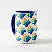 Gay Bear Pride Bär Paw Wrapping Paper Tassen (Vorderseite Links)
