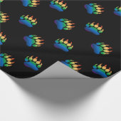 Gay Bear Pride Bear Paw Geschenkpapier (Ecke)
