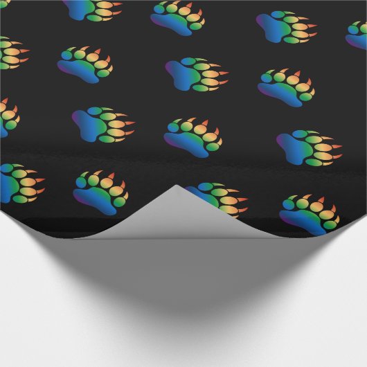 Gay Bear Pride Bear Paw Geschenkpapier (Ecke)