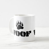 Gay Bear Pride Bear Paw WOOF Kaffeetasse (Vorderseite Links)