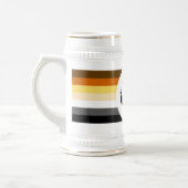 Gay Bear Pride Flag Bear Paw Bierglas (Links)