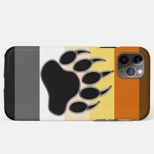 Gay Bear Pride Flag Bear Paw Case-Mate iPhone Hülle (Rückseite (Horizontal))