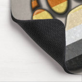 Gay Bear Pride Flag farbiges Paw Symbol Mousepad (Ecke)