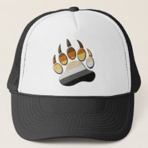 Gay Bear Pride Flag farbiges Paw Symbol