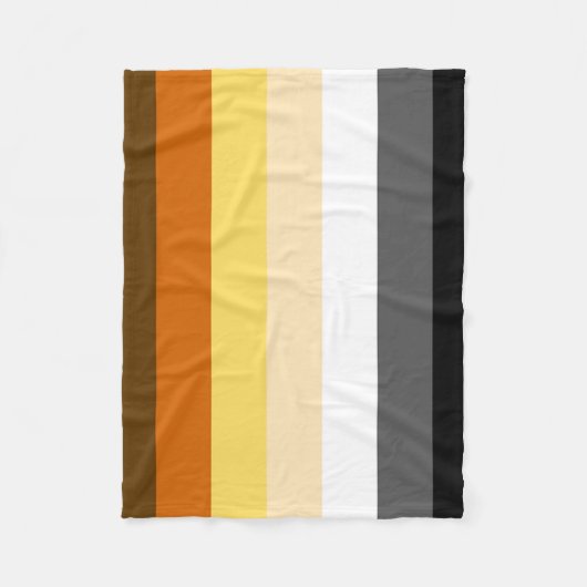 Gay Bear Pride Flag Fleecedecke (Vorderseite)