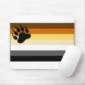 Gay Bear Pride Flag Mousepad (Mit Mouse)