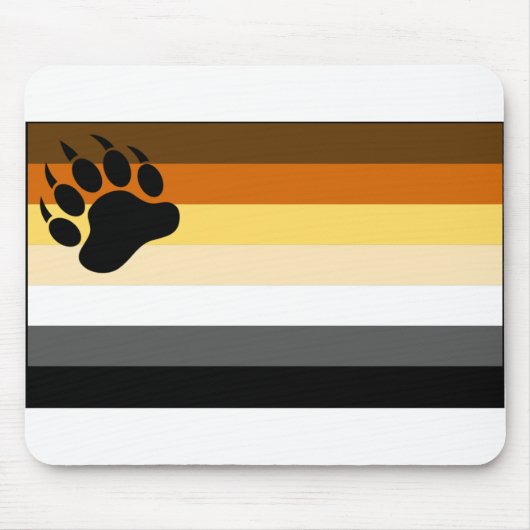Gay Bear Pride Flag Mousepad (Vorne)