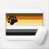 Gay Bear Pride Flag Mousepad (Mit Mouse)