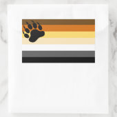 Gay Bear Pride Flag Rechteckiger Aufkleber (Tasche)