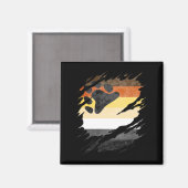 Gay Bear Pride Flag Ripped Reveal Magnet (Vorderseite/Rückseite)
