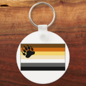 Gay Bear Pride Flag Schlüsselanhänger (Vorderseite)