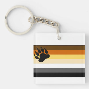 Gay Bear Pride Flag Schlüsselanhänger