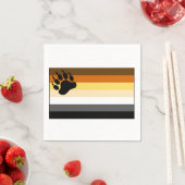 Gay Bear Pride Flag Serviette (Beispiel)