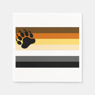 Gay Bear Pride Flag Serviette