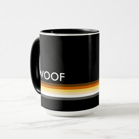 Gay Bear Pride Flag Tasse (Vorderseite Links)