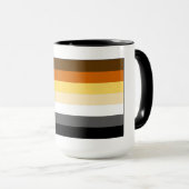 Gay Bear Pride Flag Tasse (VorderseiteRechts)