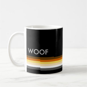 Gay Bear Pride Flag WOOF maskulin und schlank Kaffeetasse