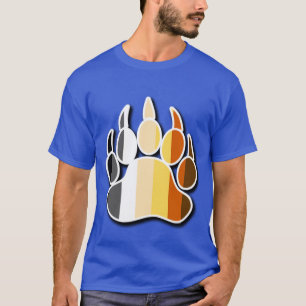 Gay-Bear-Pride-Flagge tiefer Schatten Bärenpranke T-Shirt